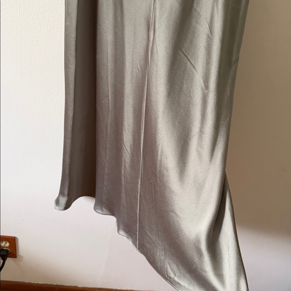 Jenny Yoo Olive Green Satin Slip Dress - Picture 10 of 10